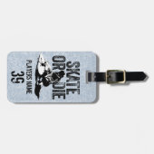 Skate oder Die (Hockey) Gepäckmarke Gepäckanhänger (Vorderseite horizontal)