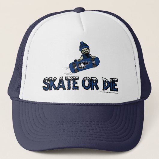 Skate oder die Hut Truckerkappe (Vorderseite)