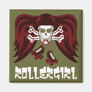 Skate oder die mit Engelsflügeln Magnet