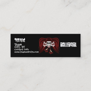 Skate oder die mit Engelsflügeln Mini Visitenkarte