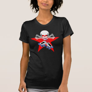 Skate oder die mit Störsenderstern T-Shirt