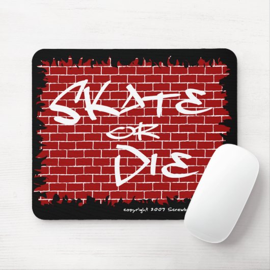 Skate oder Die Mousepad (Mit Mouse)