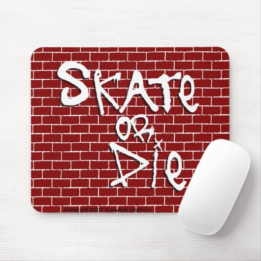 Skate oder Die Mousepad (Mit Mouse)