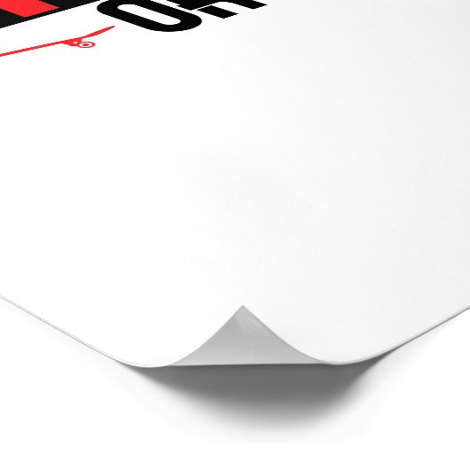 Skate oder Die Poster (Ecke)