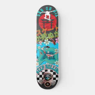 Skate oder Die - Rolling Behalten - Koi-Fische im Skateboard