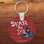 Skate oder Die Schlüsselanhänger (Vorderseite)