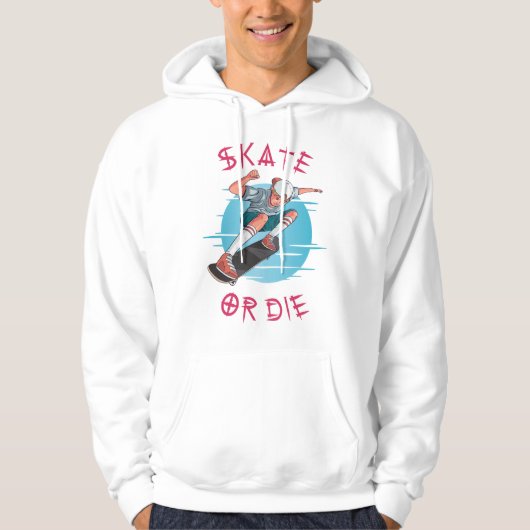 Skate oder die Skateboarder Boy Hoodie (Vorderseite)