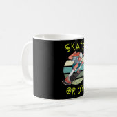 Skate oder die Skateboarder Boy Kaffeetasse (Vorderseite Links)