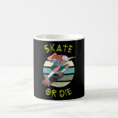 Skate oder die Skateboarder Boy Kaffeetasse (Mittel)