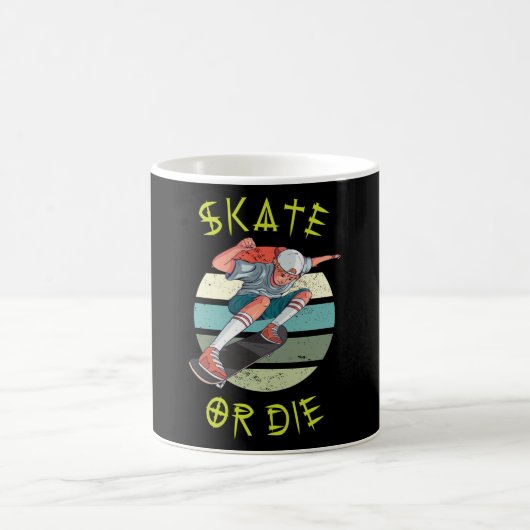Skate oder die Skateboarder Boy Kaffeetasse (Mittel)
