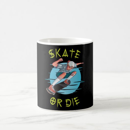 Skate oder die Skateboarder Boy Kaffeetasse (Mittel)
