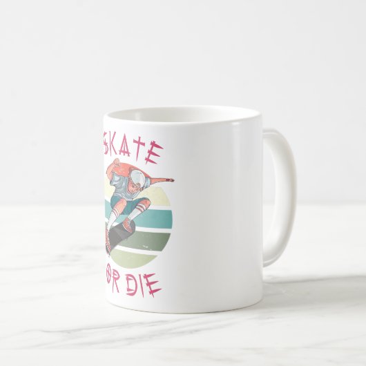 Skate oder die Skateboarder Boy Kaffeetasse (VorderseiteRechts)