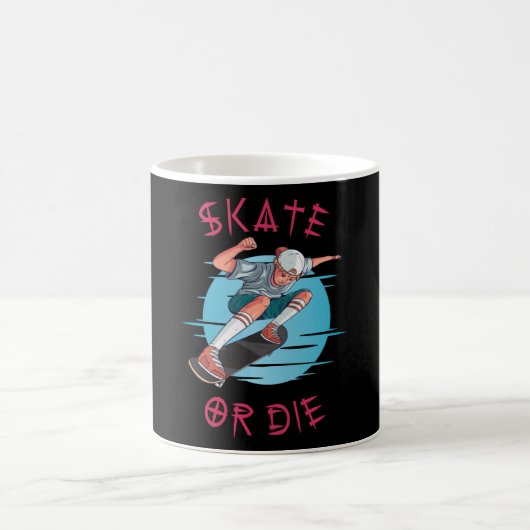 Skate oder die Skateboarder Boy Kaffeetasse (Mittel)