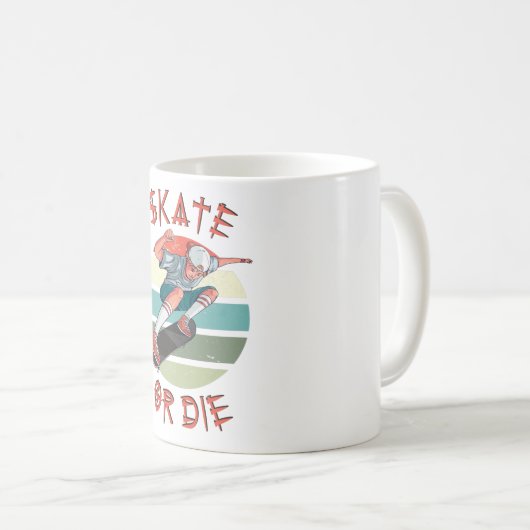 Skate oder die Skateboarder Boy Kaffeetasse (VorderseiteRechts)