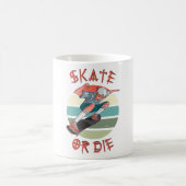 Skate oder die Skateboarder Boy Kaffeetasse (Mittel)