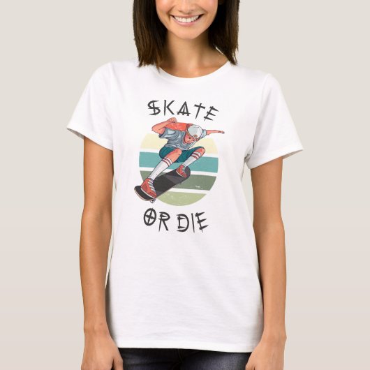 Skate oder die Skateboarder Boy T-Shirt (Vorderseite)
