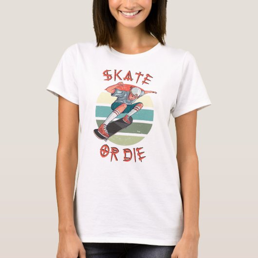 Skate oder die Skateboarder Boy T-Shirt (Vorderseite)
