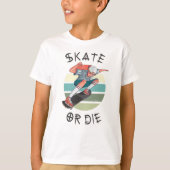 Skate oder die Skateboarder Boy T-Shirt (Vorderseite)