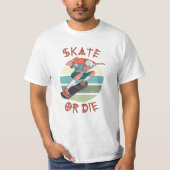 Skate oder die Skateboarder Boy T-Shirt (Vorderseite)