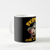 Skate oder die Skateboarder Girl Kaffeetasse (Vorderseite Links)