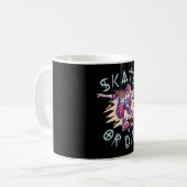 Skate oder die Skateboarder Girl Kaffeetasse (Vorderseite Links)