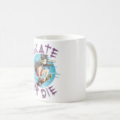 Skate oder die Skateboarder Girl Kaffeetasse (VorderseiteRechts)