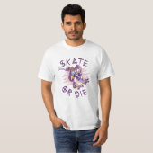 Skate oder die Skateboarder Girl T-Shirt (Vorne ganz)