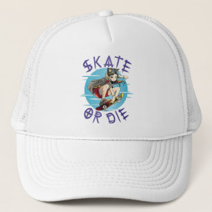 Skate oder die Skateboarder Girl Truckerkappe