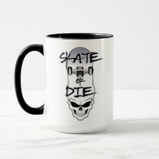 Skate oder die - Skateboarder  Tasse (Links)
