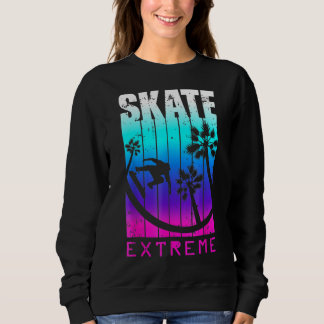 Skate oder Die Skateboarding Street Extreme Attitu Sweatshirt