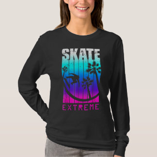 Skate oder Die Skateboarding Street Extreme Attitu T-Shirt