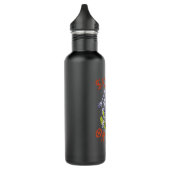 Skate oder die Skeleton-Skateboarder Edelstahlflasche (Links)