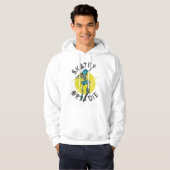 Skate oder die Skeleton-Skateboarder Hoodie (Vorne ganz)