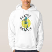 Skate oder die Skeleton-Skateboarder Hoodie (Vorderseite)