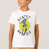 Skate oder die Skeleton-Skateboarder T-Shirt (Vorderseite)
