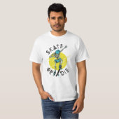 Skate oder die Skeleton-Skateboarder T-Shirt (Vorne ganz)