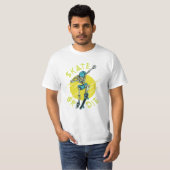 Skate oder die Skeleton-Skateboarder T-Shirt (Vorne ganz)