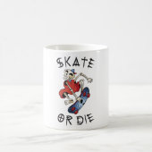 Skate oder die Skelettläufer Kaffeetasse (Mittel)