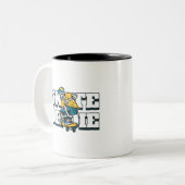 Skate oder Die Zweifarbige Tasse (Vorderseite Links)