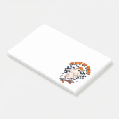 Skate- oder Leckerei-Ghost-Halloween Post-it Klebezettel (angewinkelt)