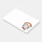 Skate- oder Leckerei-Ghost-Halloween Post-it Klebezettel (angewinkelt)