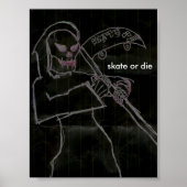 Skate oder schwarz die poster (Vorne)