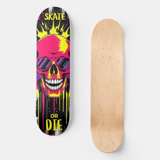 Skate or Die 3 - Skateboard Deck - Punk Grunge (Vorderseite)