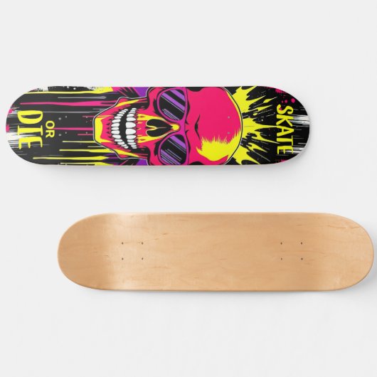 Skate or Die 3 - Skateboard Deck - Punk Grunge (Horizontal)