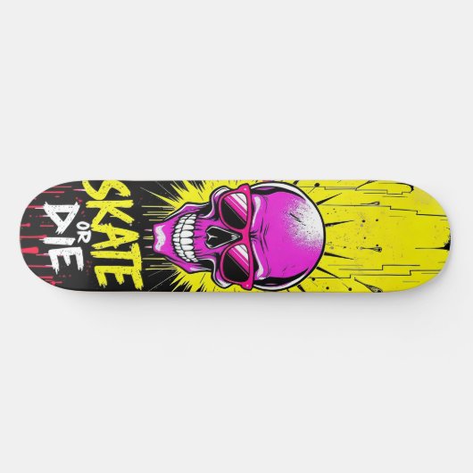 Skate or Die Nº2 - Skateboard Deck - Punk Grunge (Horizontal)