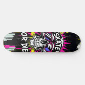 Skate or Die Nº4 - Skateboard Deck - Punk Grunge (Horizontal)