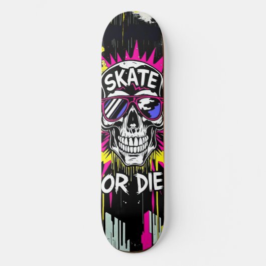 Skate or Die Nº4 - Skateboard Deck - Punk Grunge (Vorderseite)