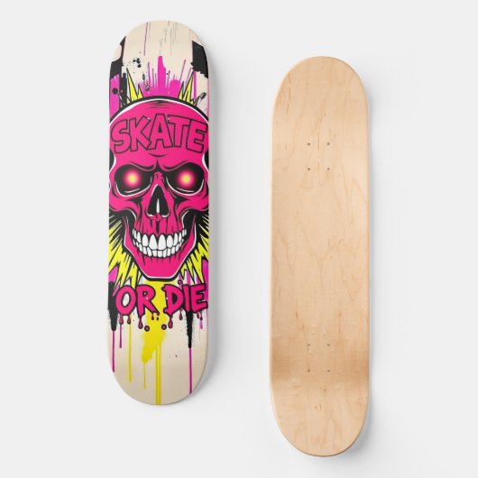 Skate or Die Nº5 - Skateboard Deck - Punk Grunge (Vorderseite)