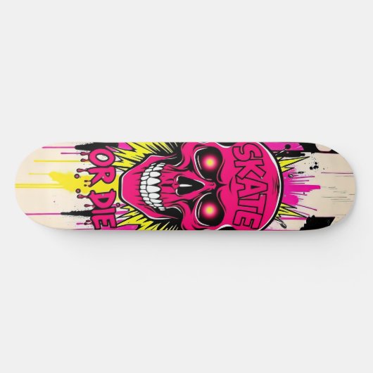 Skate or Die Nº5 - Skateboard Deck - Punk Grunge (Horizontal)