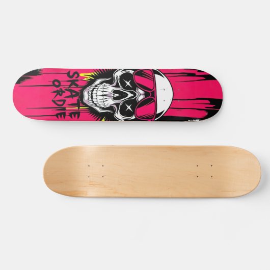 Skate or Die Nº6 - Skateboard Deck - Punk Grunge (Horizontal)